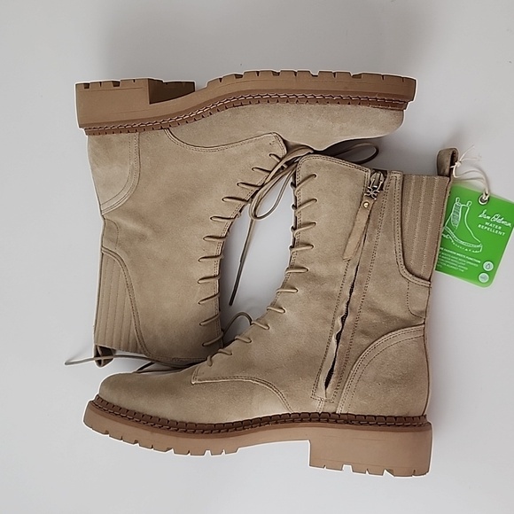 Sam Edelman Lex Sesame Lace Up Boots - Picture 5 of 17